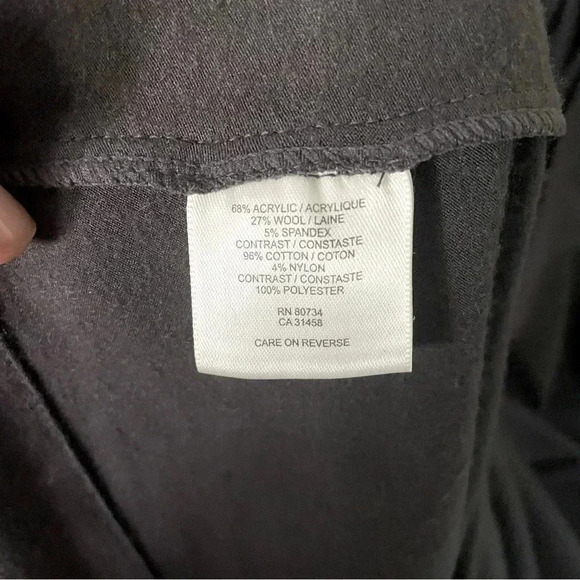 NWT BCBGMaxAzria Wool Blend Jersey Knit Balloon Sleeve Boho Peasant Dress Sz SP - Picture 11 of 11